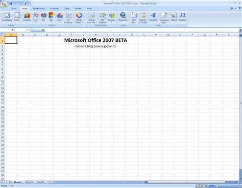 Recensione Microsoft Office 2007 Beta 1 Microsoft Excel Giovys Blog