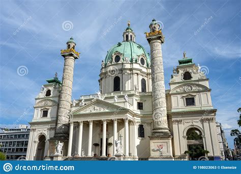 The Beautiful Karlskirche In Vienna Stock Image Image Of Vienna