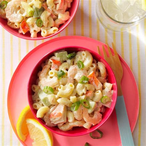 Shrimp And Crab Macaroni Salad Recipe How To Make It