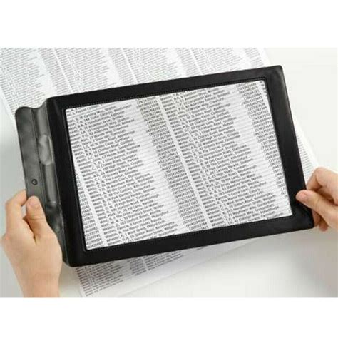 a4 full page sheet magnifier 3x magnifying glass reading aid lens fresnel ebay