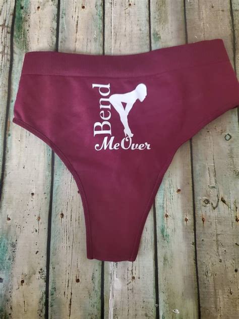 Naughty Valentines Thongs Naughty Thongs Bend Me Over Thong Etsy