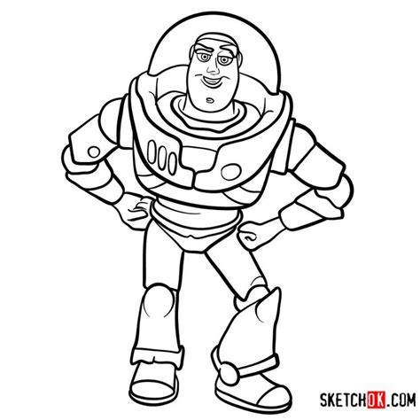 How To Draw Buzz Lightyear Toy Story Step By Step Drawing Tutorials