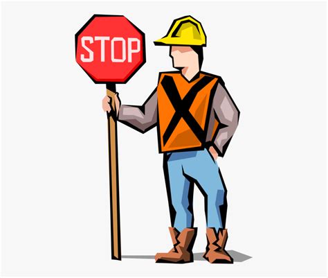 Road Construction Worker Clip Art Transparent Cartoon