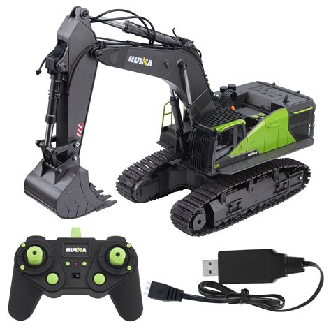 Huina 1550 114 15 Channel Metal Remote Control Excavator Rc