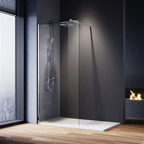 Buy Elegant 1200x1900mm Bathroom Walkin Shower Screen Wet Room Enclosure Cubicles 8mm Clear Easy