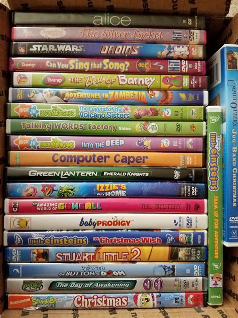 Lot Of 21 Assorted Children Dvd Movies Pre Owned Ebay