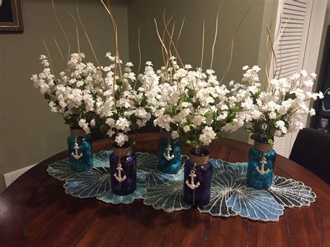 Nautical Centerpieces For A Boy Baby Shower Pretty And Easy To Make
