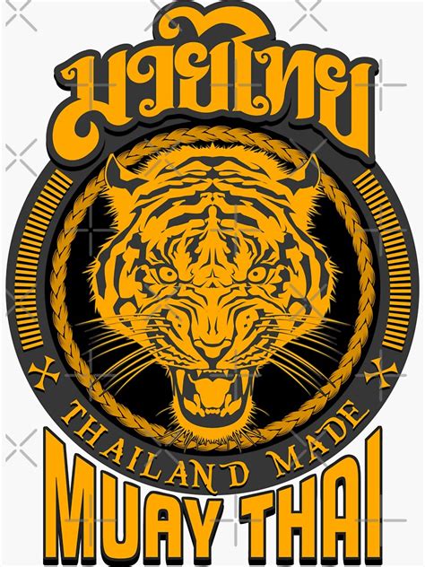 Tiger Sagat Muay Thai Thailand Martial Art Logo Sticker For Sale By