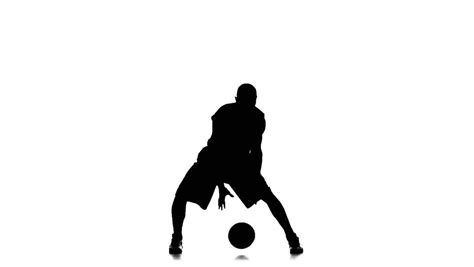 Why don't you let us know. Basketball Player Fills The Ball. Slow Motion. Silhouette. White Background Stock Footage Video ...