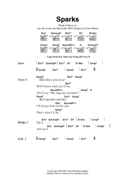 We did not find results for: Sparks by Coldplay - Guitar Chords/Lyrics - Guitar Instructor