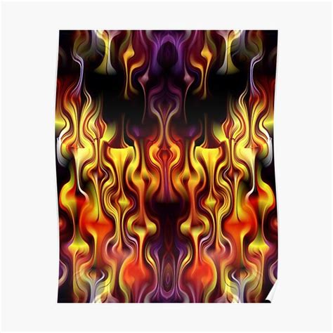 Spirits Of Fire Gods Of Flame Poster By Tammywinandart Redbubble