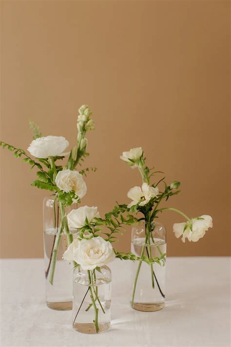 Bud Vases Meus Floral Wedding Flowers Wedding Centerpieces