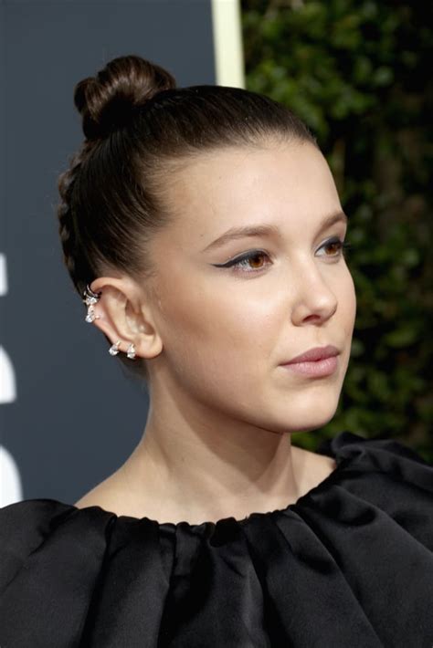 Millie Bobby Brown Hair At The 2018 Golden Globes Popsugar Beauty Photo 6
