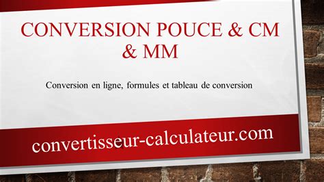 Archives Des Conversion Millim Tre En Pouce Convertisseur Calculateur