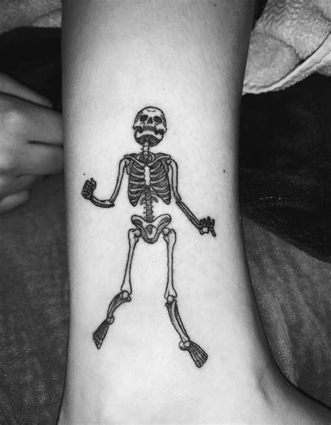 Dancing Skeleton Tattoo Skeleton Tattoos Alien Tattoo Tattoos