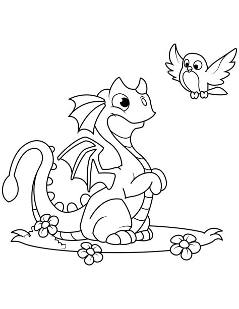 Printable Dragon Coloring Sheets