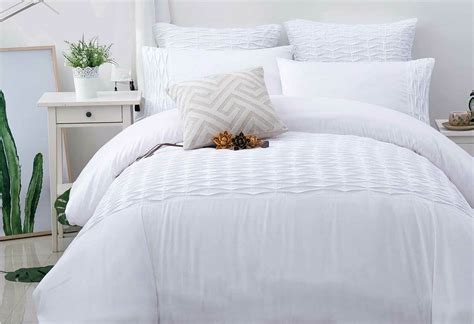 Sally White Quilt Duvet Cover Set By Luxton Manchester Direct