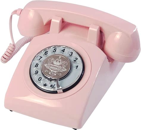 Pink Retro Landline Phone For Home Irisvo Vintage Phone