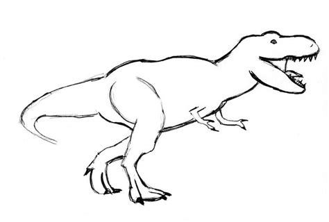 T Rex Drawing Step By Step Art Starts T Rex Drawing Dinosaur