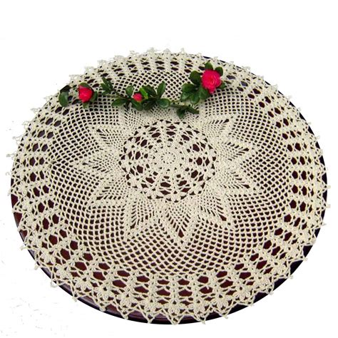 Round Crochet Tablecloth Patterns Crochet For Beginners