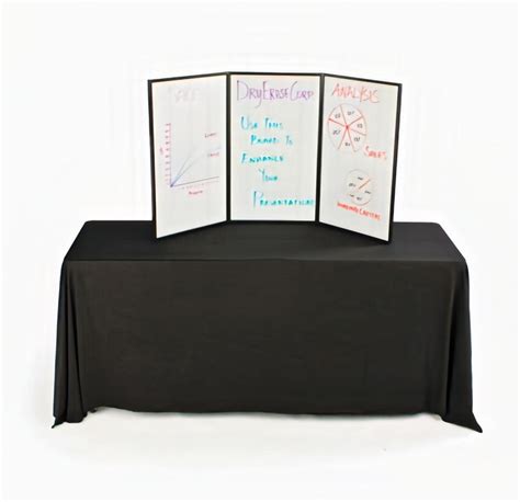3 Panel Table Top Presentation Board Post Up Stand