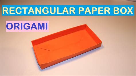 How To Make A Rectangular Paper Box Origami Diy Youtube