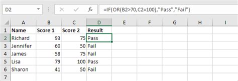 How To Use The Or Function Easy Excel Formulas