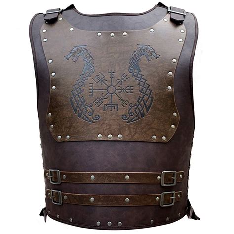 Buy Hiifeuerviking Warrior Pu Leather Chest Armor Retro Knight Leather