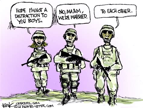 Women In The Military Cartoon