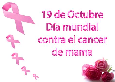 19 De Octubre Día Mundial Contra El Cancer De Mama Imagen