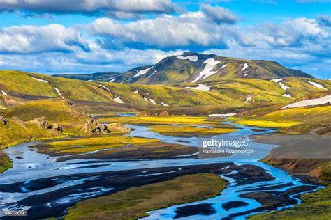 The Other Planet Scenery Of Landmannalaugar In The Summer Of Iceland