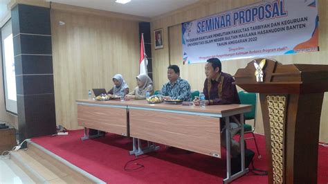 Perkuat Keilmuan Prodi Ftk Uin Banten Seleksi Proposal Bantuan