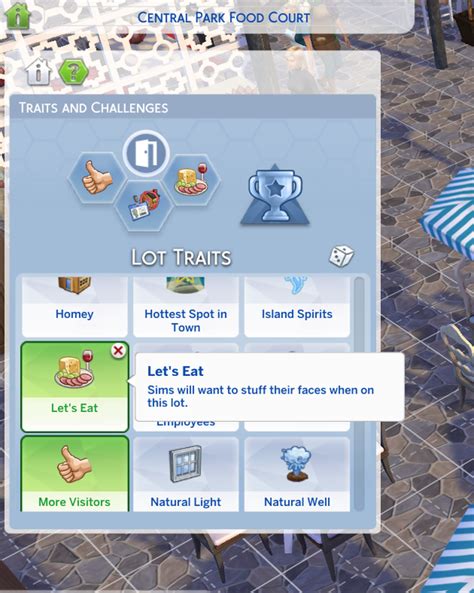 Sims 4 Custom Lot Trait Propertyjes
