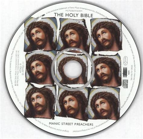 Manic Street Preachers The Holy Bible Picture Cd Uk Cd Album Cdlp