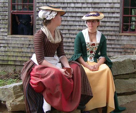 Reenactors At Old Sturbridge Village 18th Century Clothing 18th