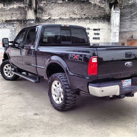 Buy Used 2008 F250 Fx4 Diesel Lifted No Reserve Low Miles Black Super