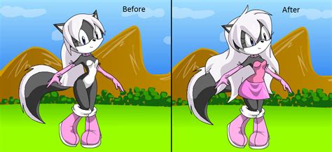 Princess Skunky Before And After By Narutofangirlforever On Deviantart