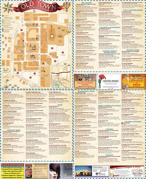 Albuquerque Old Town Town Map Old Town