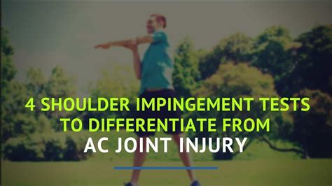 4 Shoulder Impingement Tests To Differentiate From Ac Joint Injury