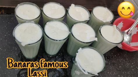 Huge Lassi Making Banaras Famous Lassi Indian Street Food Youtube