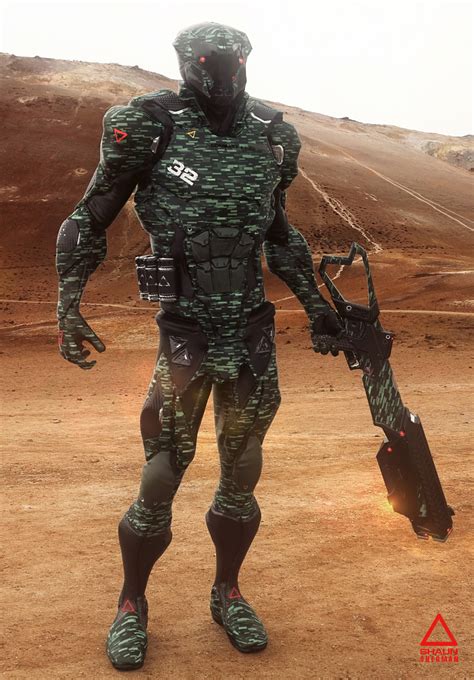 Futuristic Army Soldier By Shaunsherman On Deviantart