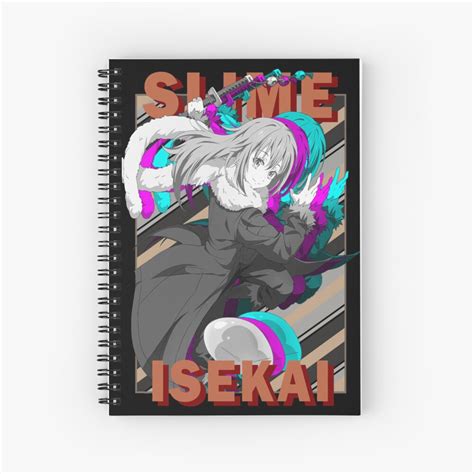 Rimuru Tempest That Time I Got Reincarnated As A Slime Monochrome Rgb Design Spiral Notebook