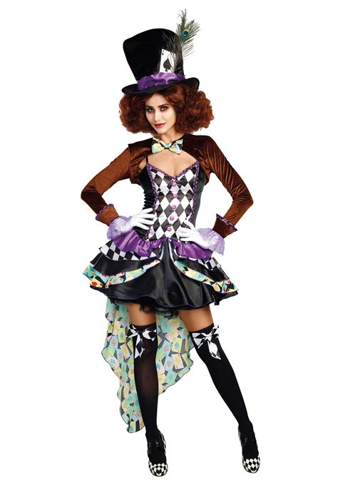 raving mad hatter costume for women tea party costume
