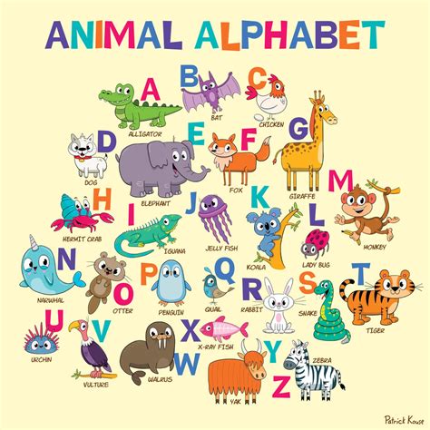 Printable Animal Alphabet Letters