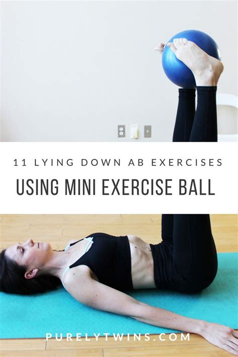 11 ab exercises using mini exercise ball for flatter tummy and to help heal diastasis recti ball