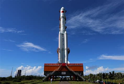 The long march 5b rocket carrying the core module of china's space station, tianhe, blasts off from the wenchang spacecraft launch site on april 29, 2021. China debuts Long March 7 Rocket from new Wenchang ...