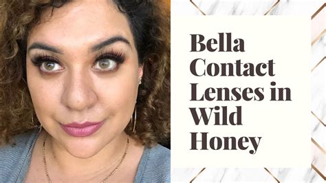 Bella Contact Lenses In Wild Honey On Medium Brown Eyes Youtube