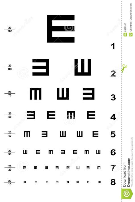 Eye Test Chart Royalty Free Stock Image Image 8328966