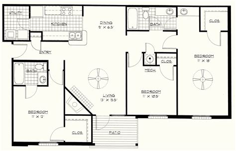 Home Design Plan 15x20m With 3 Bedrooms Home Planssearch Bedroom