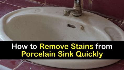 Water usually becomes this way as it seeps through the soil to the aquifer. How to Remove Stains from Porcelain Sink Quickly